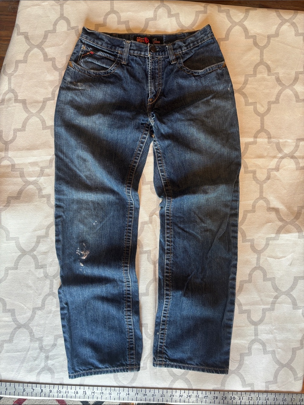 Ariat Men's Relaxed Dark Blue Denim Jeans